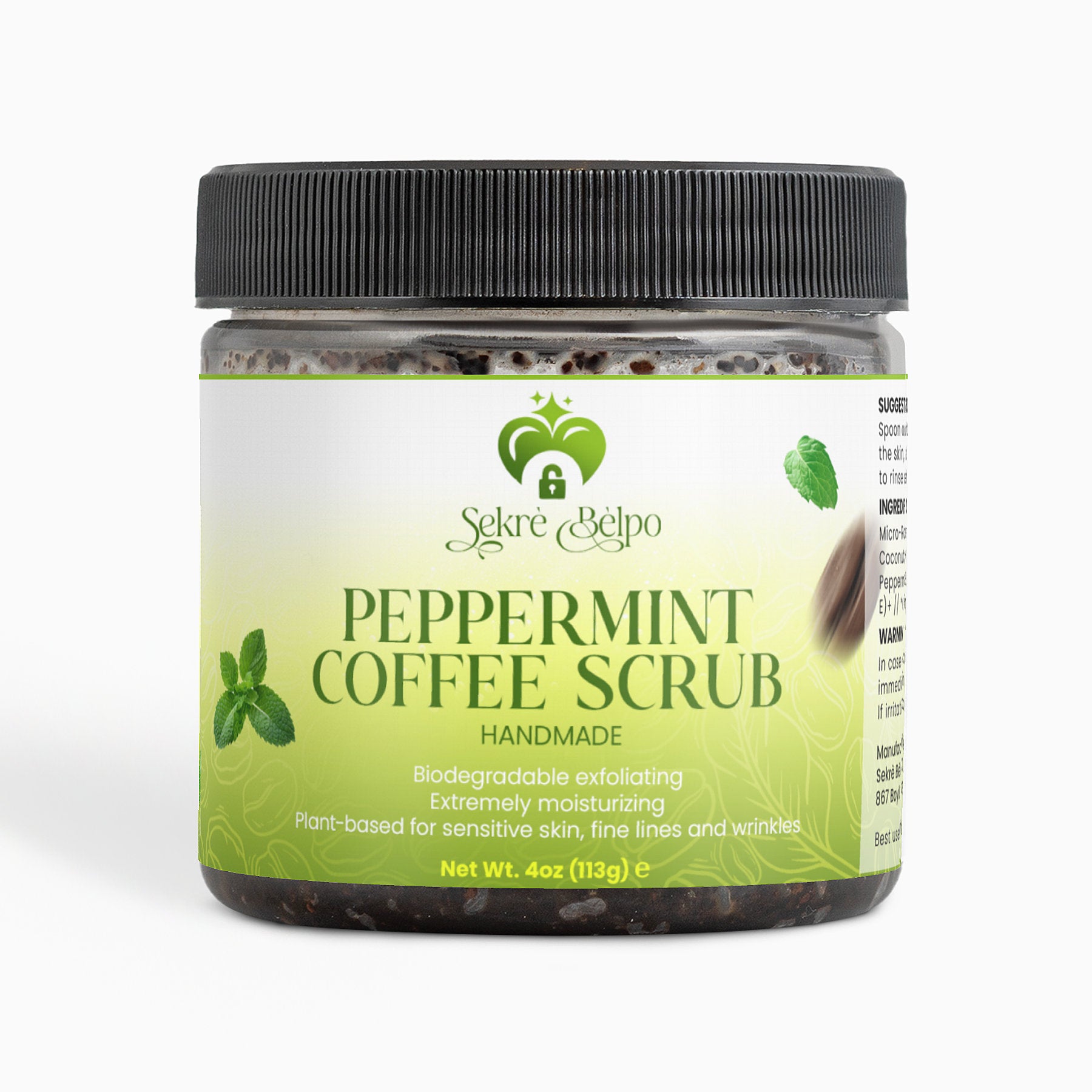 Peppermint Coffee Scrub